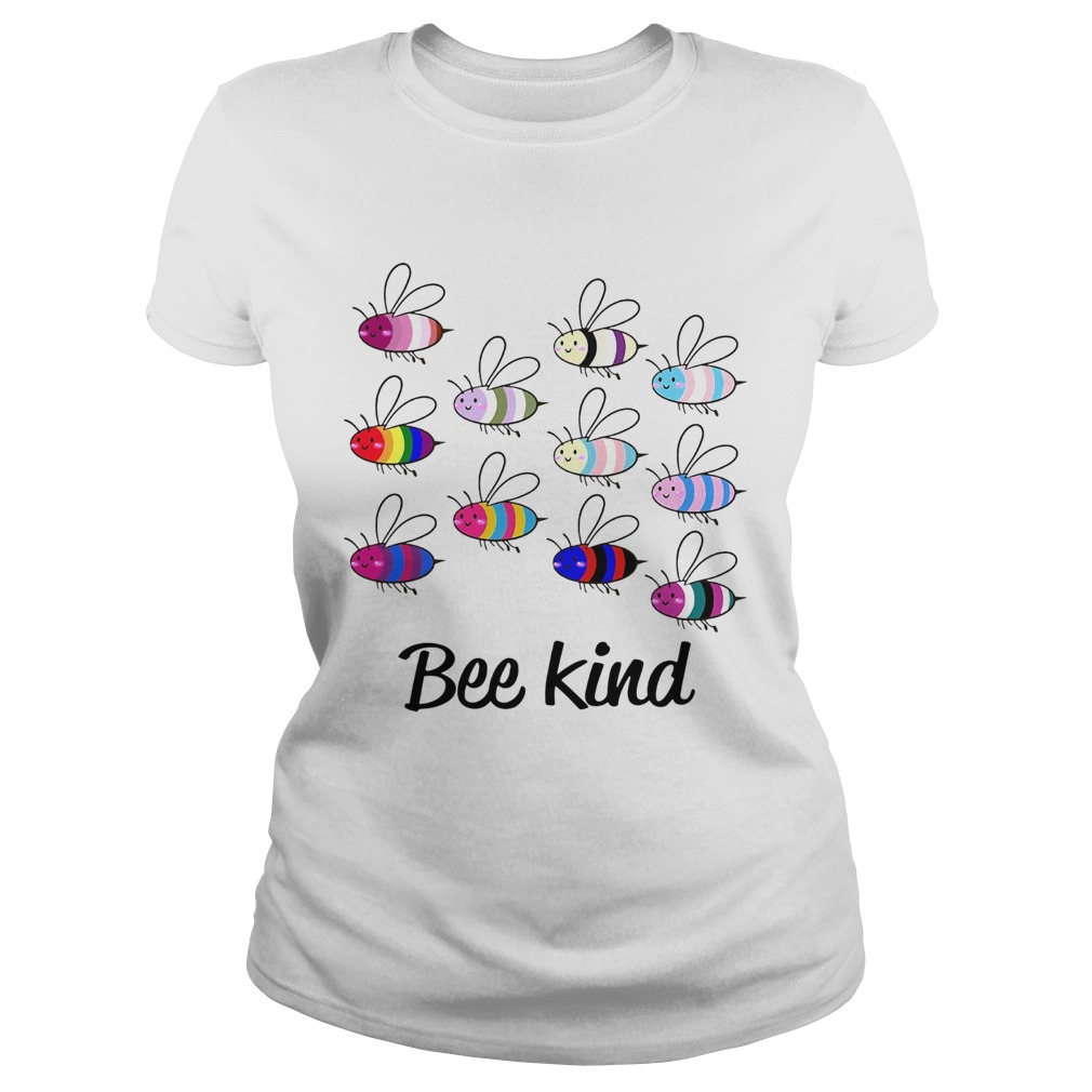 LGBT Bee Kind Gay Pride  Classic Ladies