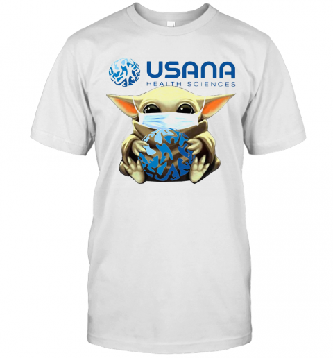 Star Wars Baby Yoda Mask Hug Usana Health Sciences T-Shirt