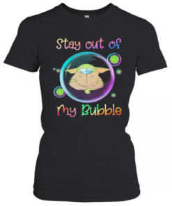 Star Wars Baby Yoda Mask Stay Out Of My Bubble Covid 19 T-Shirt Classic Women's T-shirt