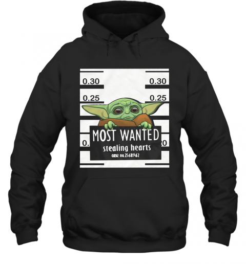 Star Wars Baby Yoda Most Wanted Stealing Hearts T-Shirt Unisex Hoodie