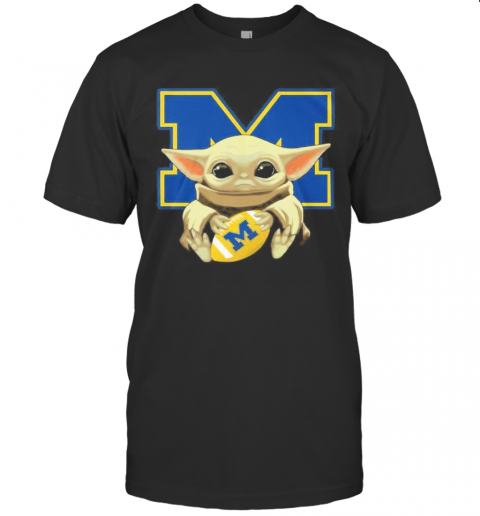 Yoda Baby Hug Wolverines T-Shirt