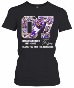 07 Tarvaris Jackson 1983 2020 Thank You For The Memories Signature T-Shirt Classic Women's T-shirt