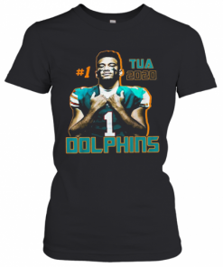 1 Tua Tagovailoa 2020 Miami Dolphins Football T-Shirt Classic Women's T-shirt