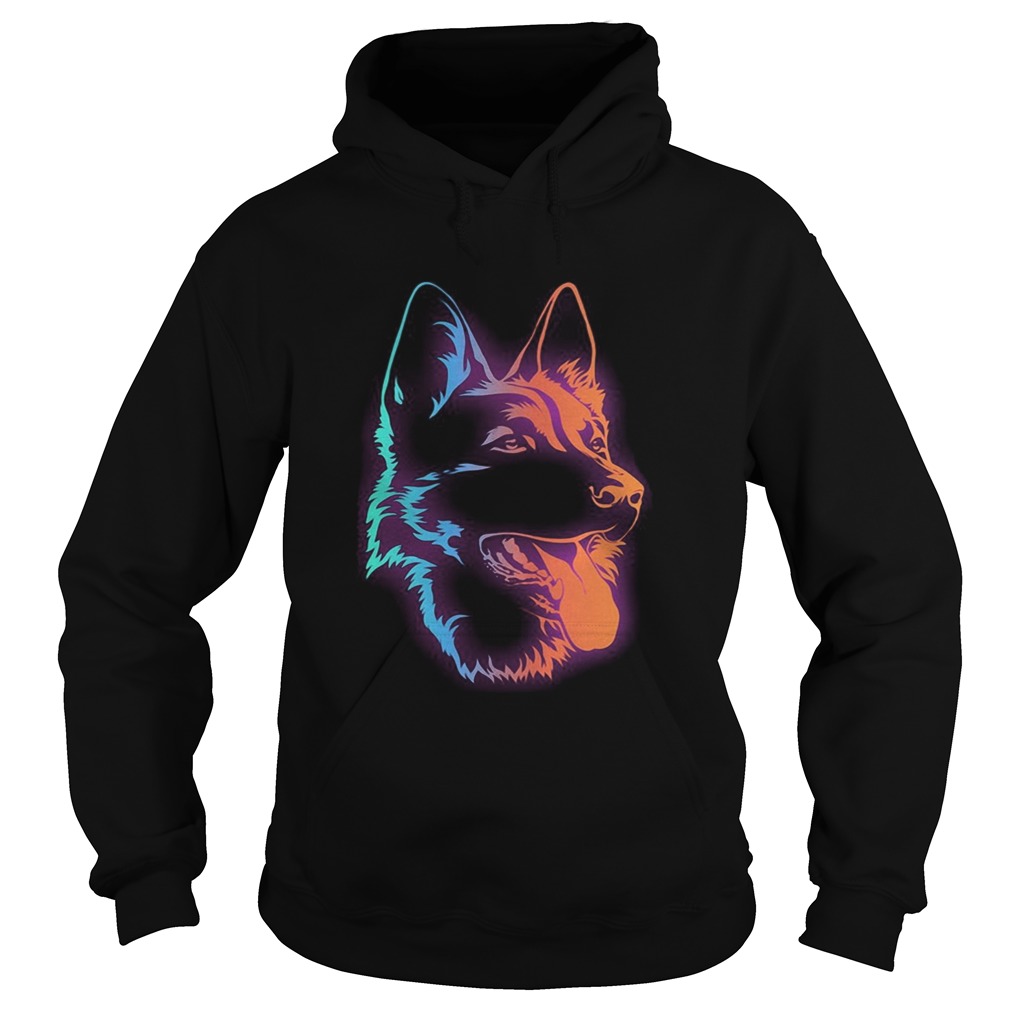 Alasca Dog Color Tongue Hoodie