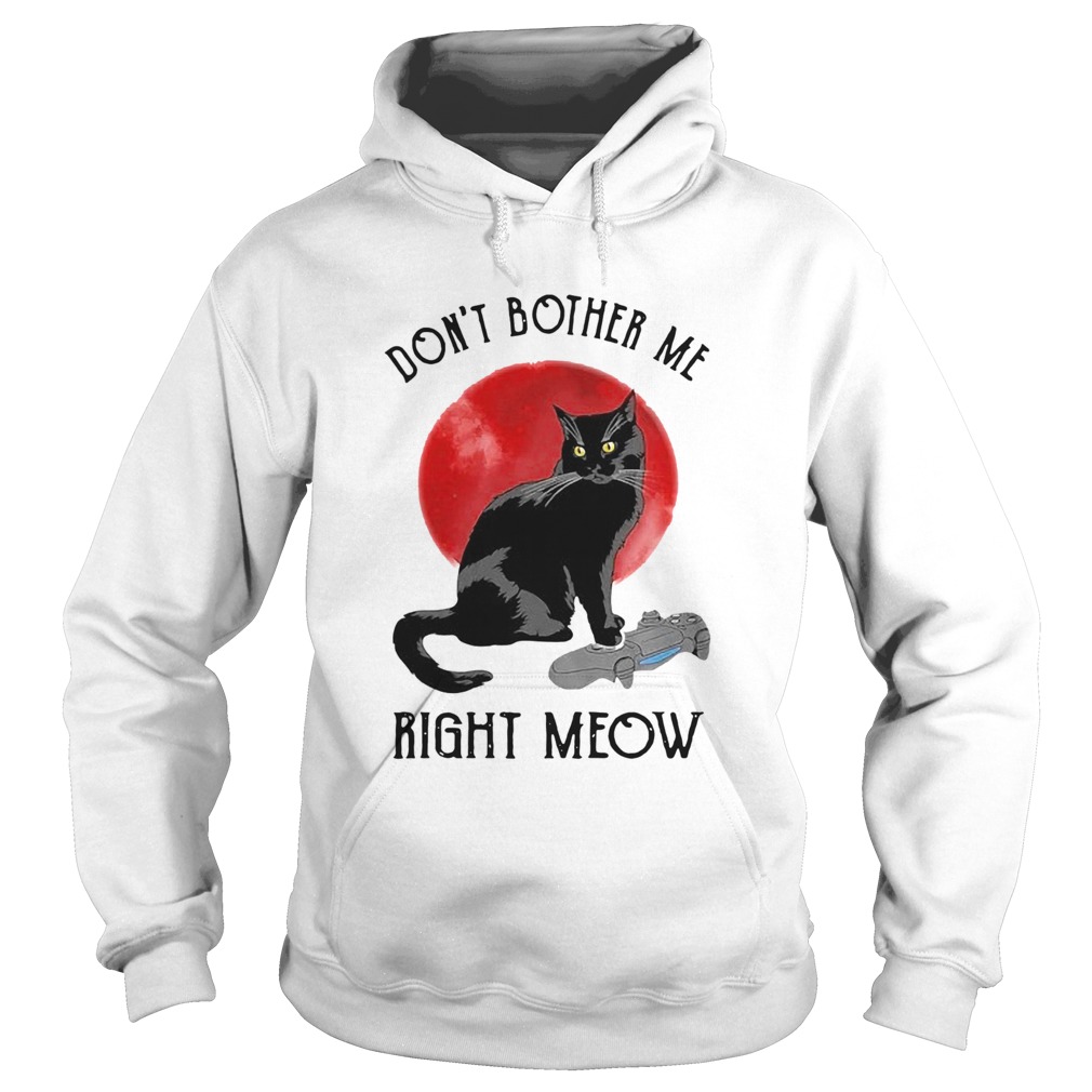 Awesome Cat Dont Bother Me Right Meow Hoodie