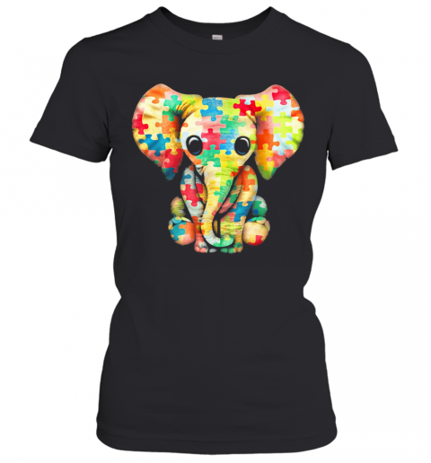 Baby Elephant Autism T-Shirt Classic Women's T-shirt