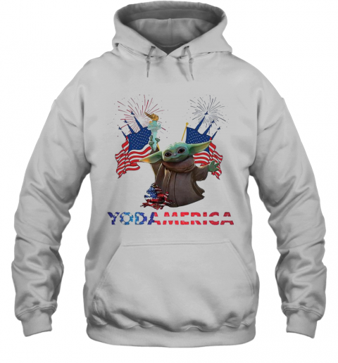 Baby Yoda America T-Shirt Unisex Hoodie