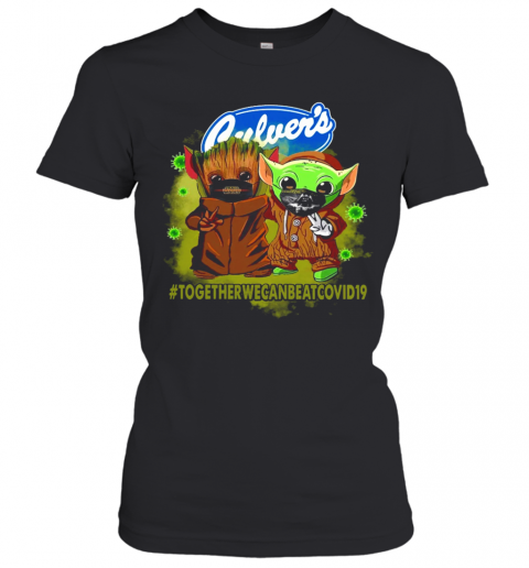 Baby Yoda And Groot Culver's Together We Can Eat Covid 19 T-Shirt Classic Women's T-shirt