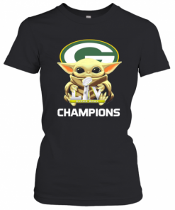 Baby Yoda Green Bay Packers Super Champions T-Shirt Classic Women's T-shirt