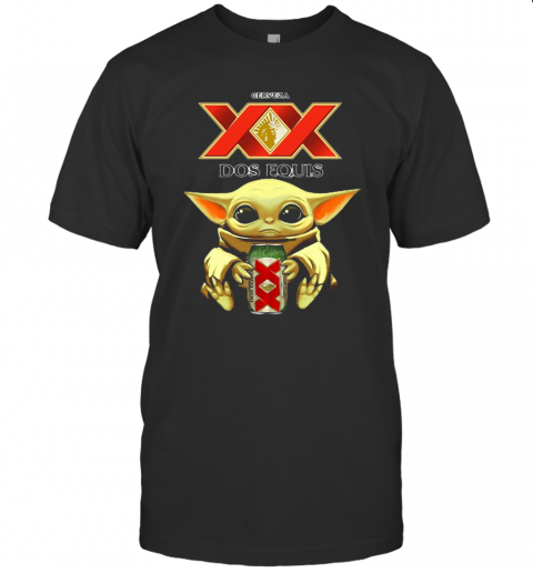 Baby Yoda Hug Dos Equis Beer Star Wars T-Shirt