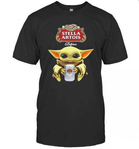 Baby Yoda Hug Stella Artois Beer Star Wars T-Shirt