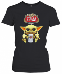 Baby Yoda Hug Stella Artois Beer Star Wars T-Shirt Classic Women's T-shirt