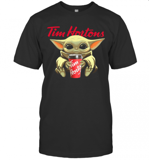 Baby Yoda Hug Tim Hortons T-Shirt