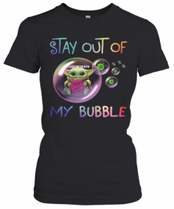 Baby Yoda Hug Tupperware Stay Out Of My Bubble Covid 19 T-Shirt Classic Women's T-shirt