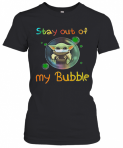 Baby Yoda Mask Stay Out Of My Bubble Covid 19 T-Shirt Classic Women's T-shirt