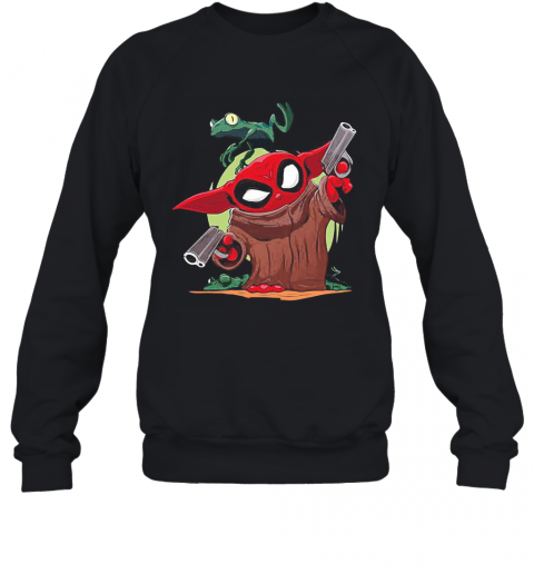 Baby Yoda Spiderman And Frog T-Shirt Unisex Sweatshirt