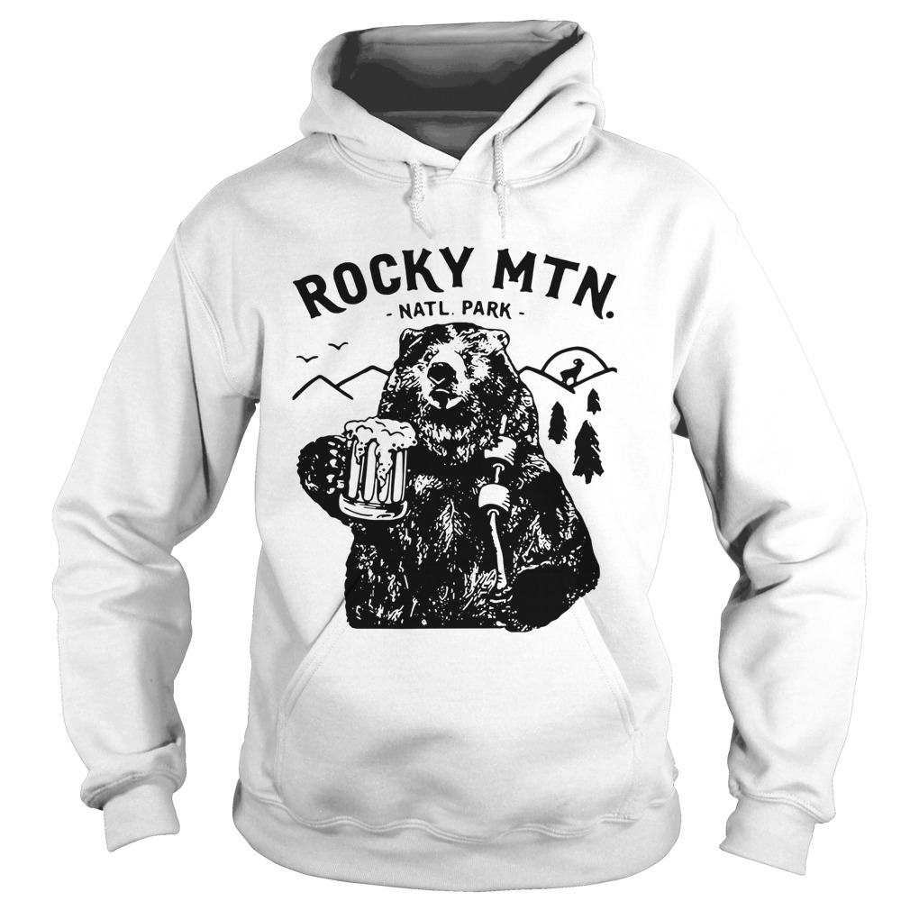 Bear Rocky MTN Natl Park Hoodie