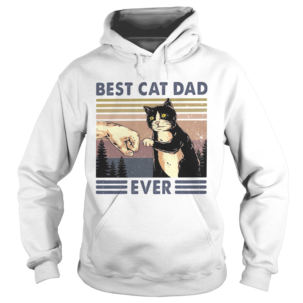 Best cat dad ever vintage retro Hoodie