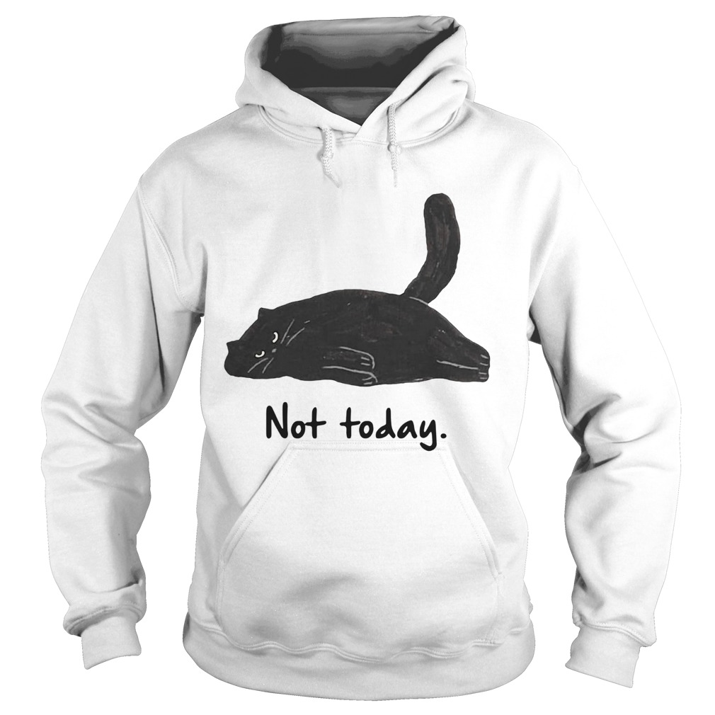 Black cat laziness not today Hoodie