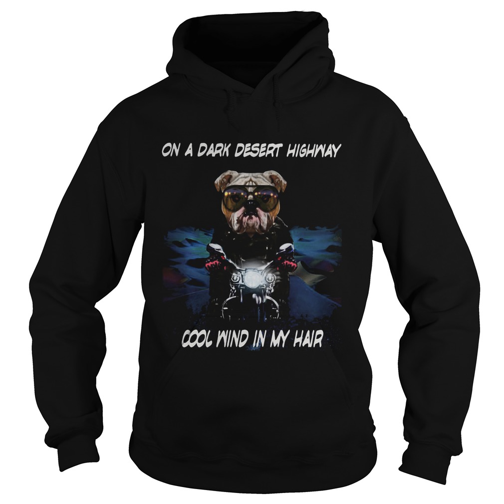 Cane Corso on a dark desert highway cool wind in my hair Hoodie