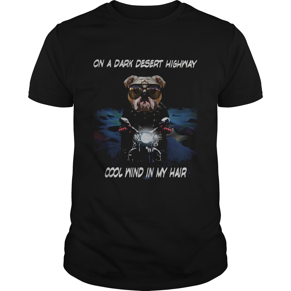 Cane Corso on a dark desert highway cool wind in my hair shirt