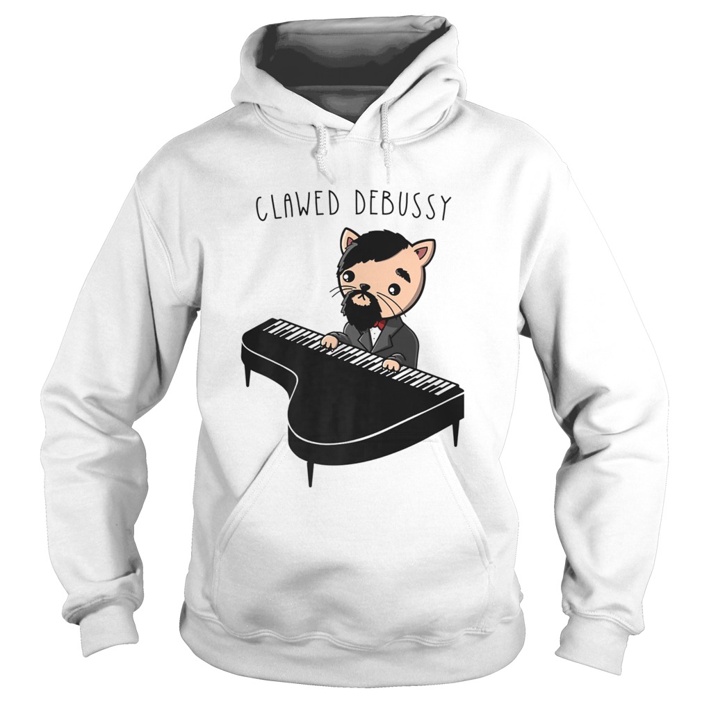 Cat Playing Classical Piano Music Claw Hoodie