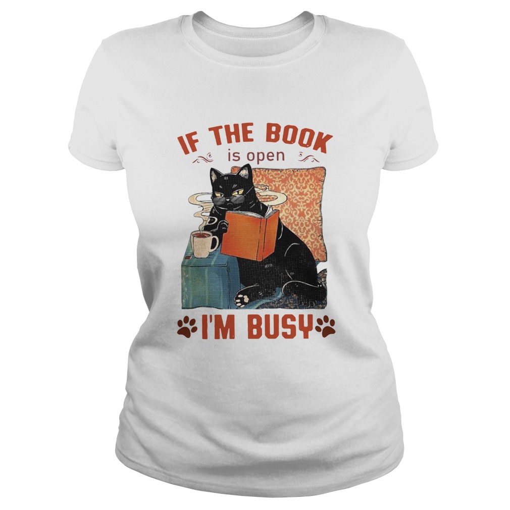 Cat Read Books If The Book Is Open Im Busy Classic Ladies