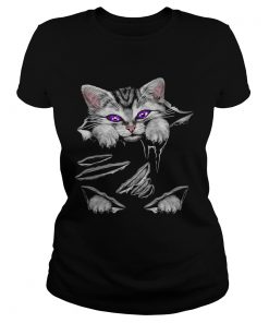 Cat Scratch Torn Stranded  Classic Ladies