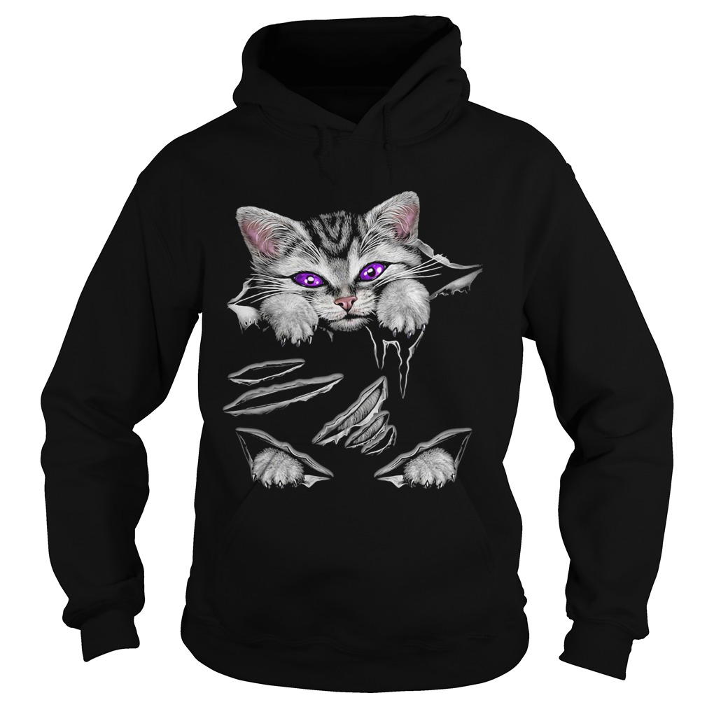 Cat Scratch Torn Stranded Hoodie