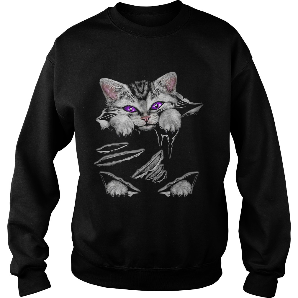 Cat Scratch Torn Stranded Sweatshirt