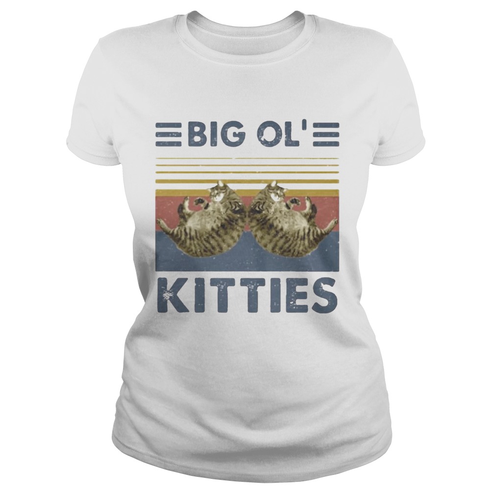 Cat big ol kitties vintage retro Classic Ladies