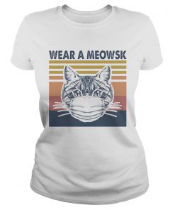 Cat face mask Wear a meowsk Vintage retro  Classic Ladies