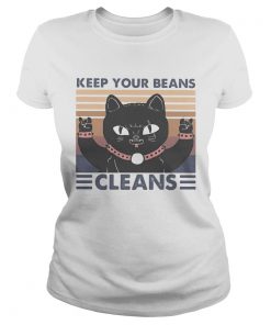 Cat keep your beans cleans vintage retro  Classic Ladies