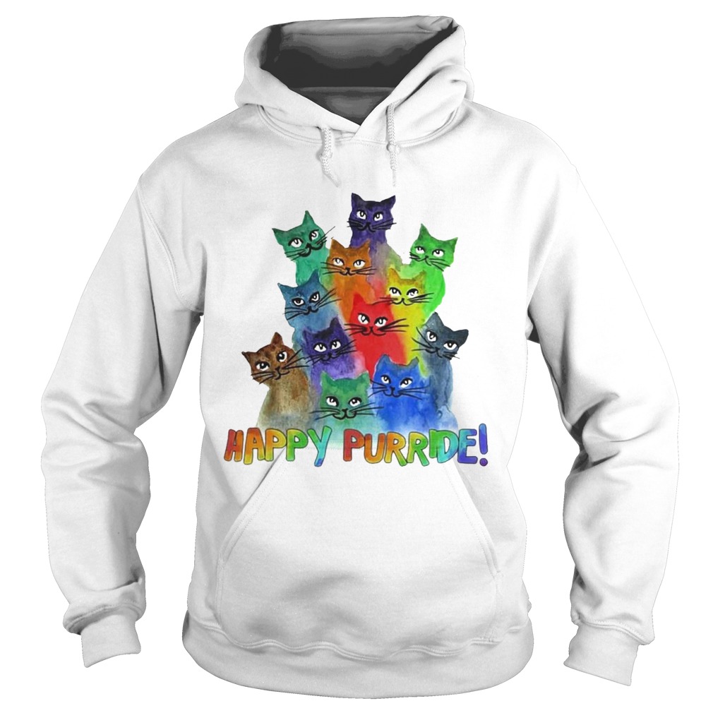 Cats Happy Purride Hoodie