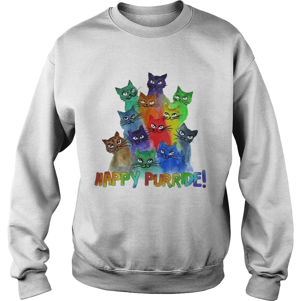 Cats Happy Purride Sweatshirt