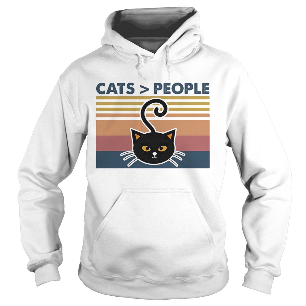 Cats people vintage retro Hoodie