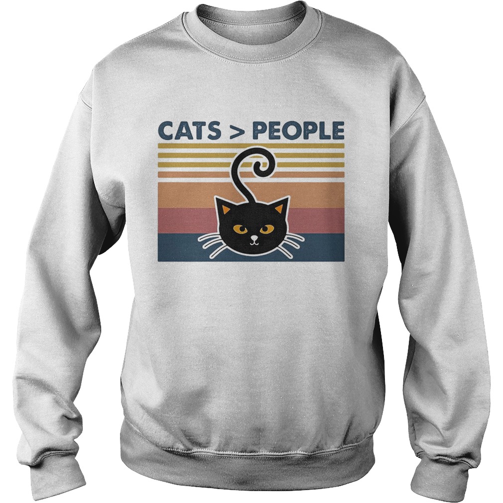 Cats people vintage retro Sweatshirt