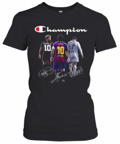 Champions Neymar Jr Lionel Messi And Cristiano Ronaldo T-Shirt Classic Women's T-shirt