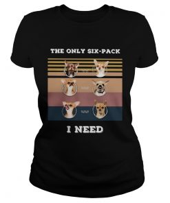 Chihuahua the only sixpack I need vintage retro  Classic Ladies