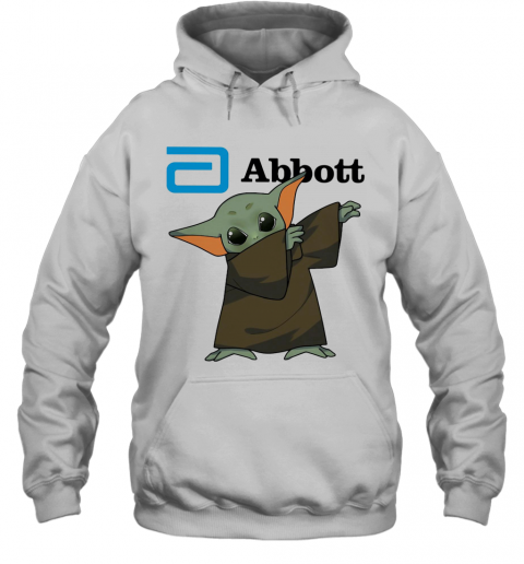 Dabbing Baby Yoda Mask Abbott Logo Coronavirus T-Shirt Unisex Hoodie