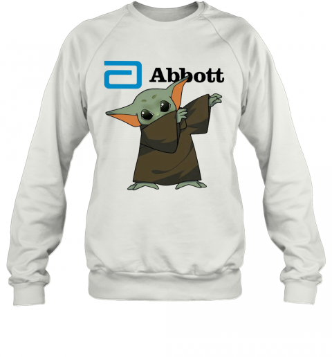 Dabbing Baby Yoda Mask Abbott Logo Coronavirus T-Shirt Unisex Sweatshirt