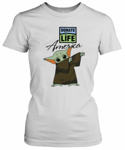 Dabbing Baby Yoda Mask Donate Life America Logo Coronavirus T-Shirt Classic Women's T-shirt