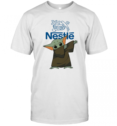 Dabbing Baby Yoda Mask Nestle Logo Coronavirus T-Shirt