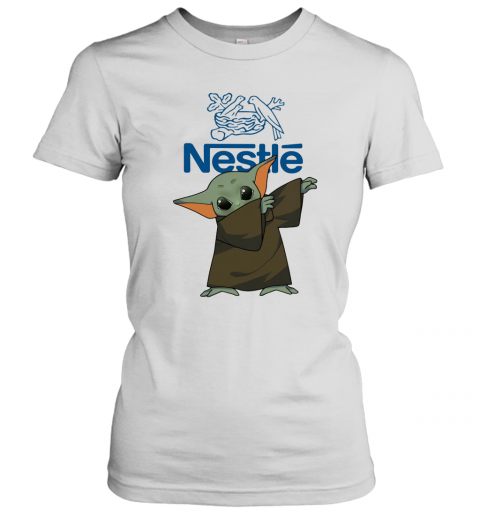 Dabbing Baby Yoda Mask Nestle Logo Coronavirus T-Shirt Classic Women's T-shirt