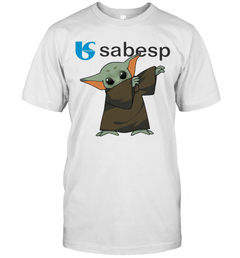 Dabbing Baby Yoda Mask Sabesp Logo Coronavirus T-Shirt