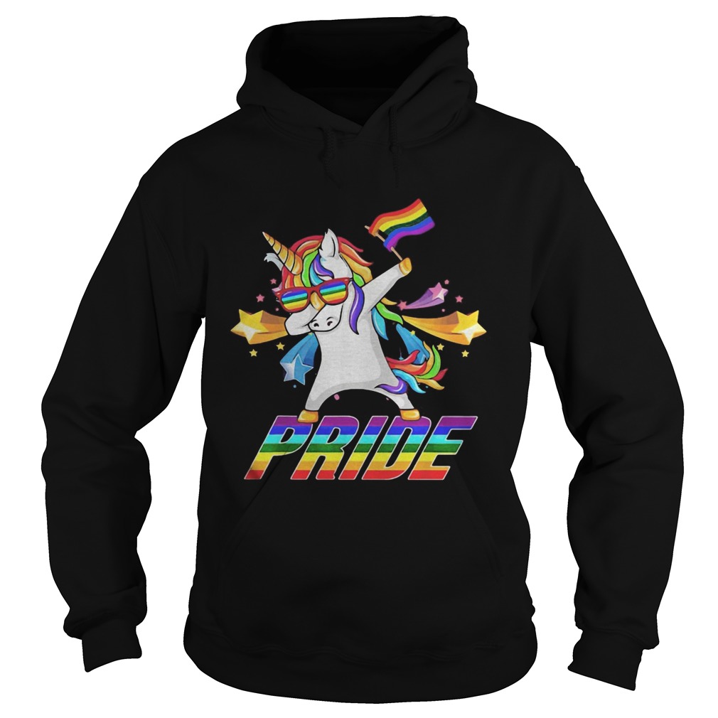 Dabbing Unicorn LGBT Gay Pride Hoodie