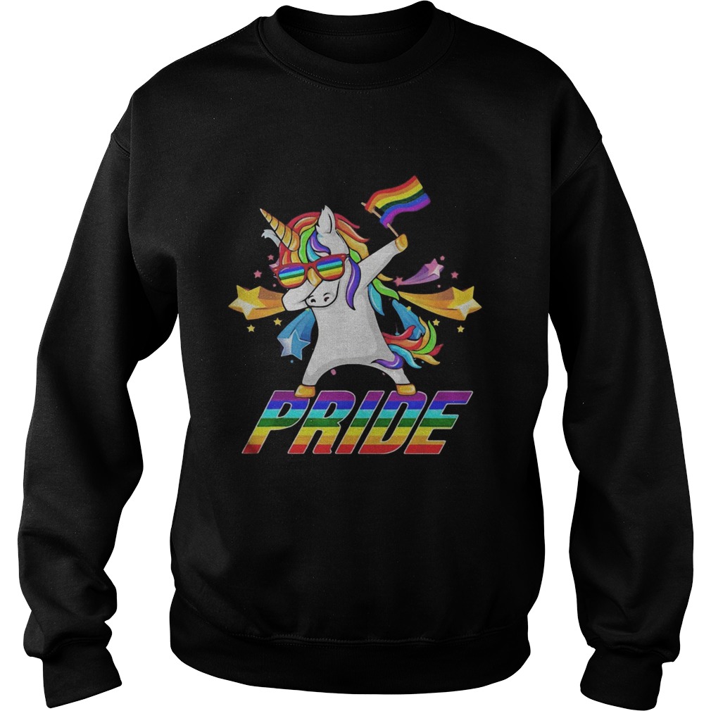 Dabbing Unicorn LGBT Gay Pride Sweatshirt