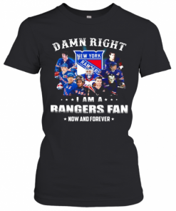 Damn Right I Am A Rangers Fan Now And Forever Stars T-Shirt Classic Women's T-shirt