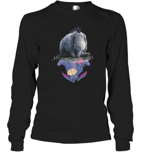 Disney Eeyore Reflection Water Mirror T-Shirt Long Sleeved T-shirt 