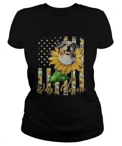 Dogs Name American Flag Independence Day Sun Flower  Classic Ladies